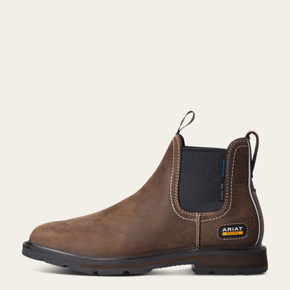Groundbreaker Chelsea Wide Square Toe Waterproof Steel Toe Work Boot - Ariat Latest