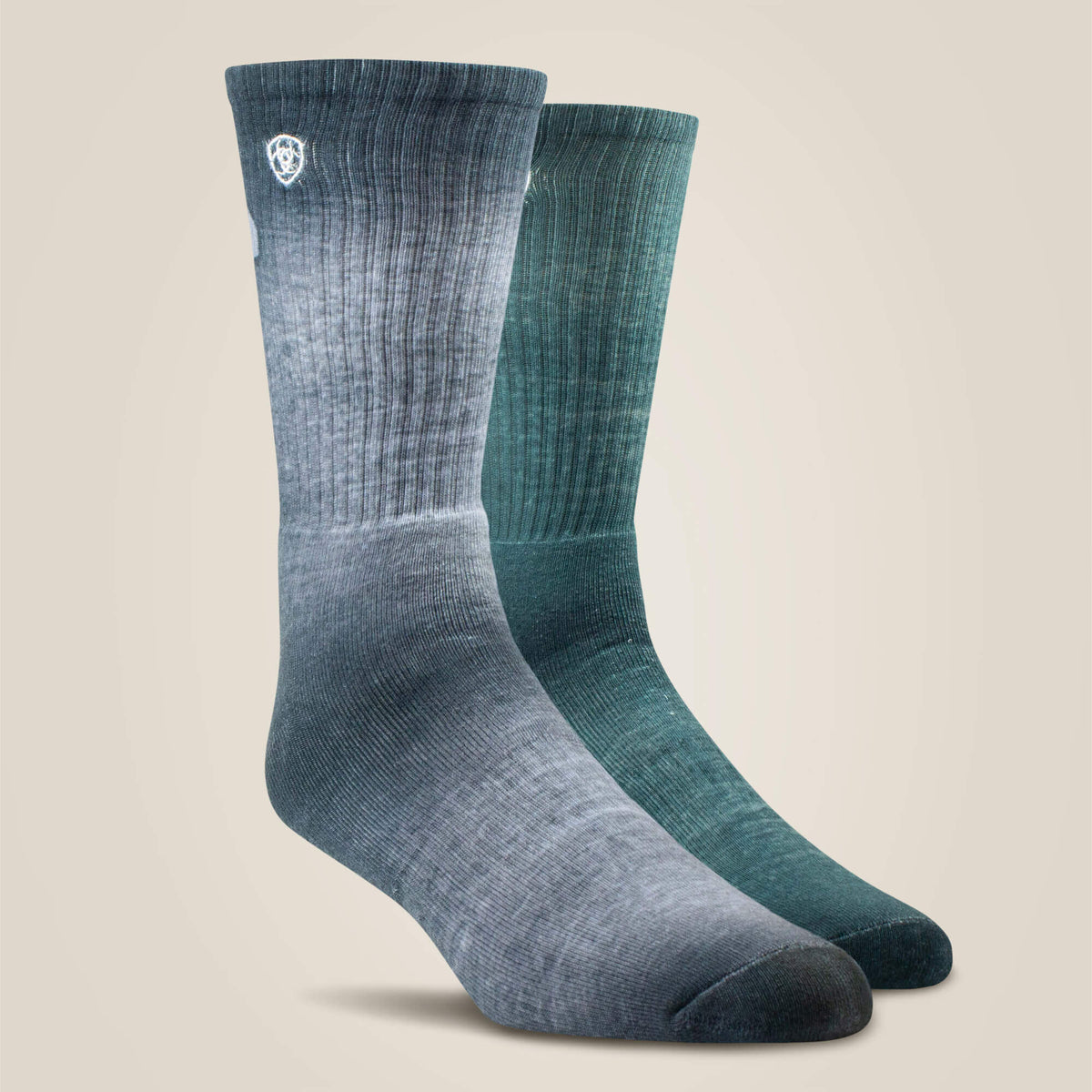 Incognito Graphic Crew Work Sock 2 Pair Multi Color Pack - Ariat Essential