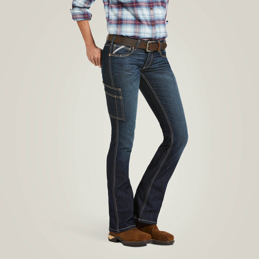 Rebar MR DuraStretch Riveter Boot Cut Jean - Ariat Featured