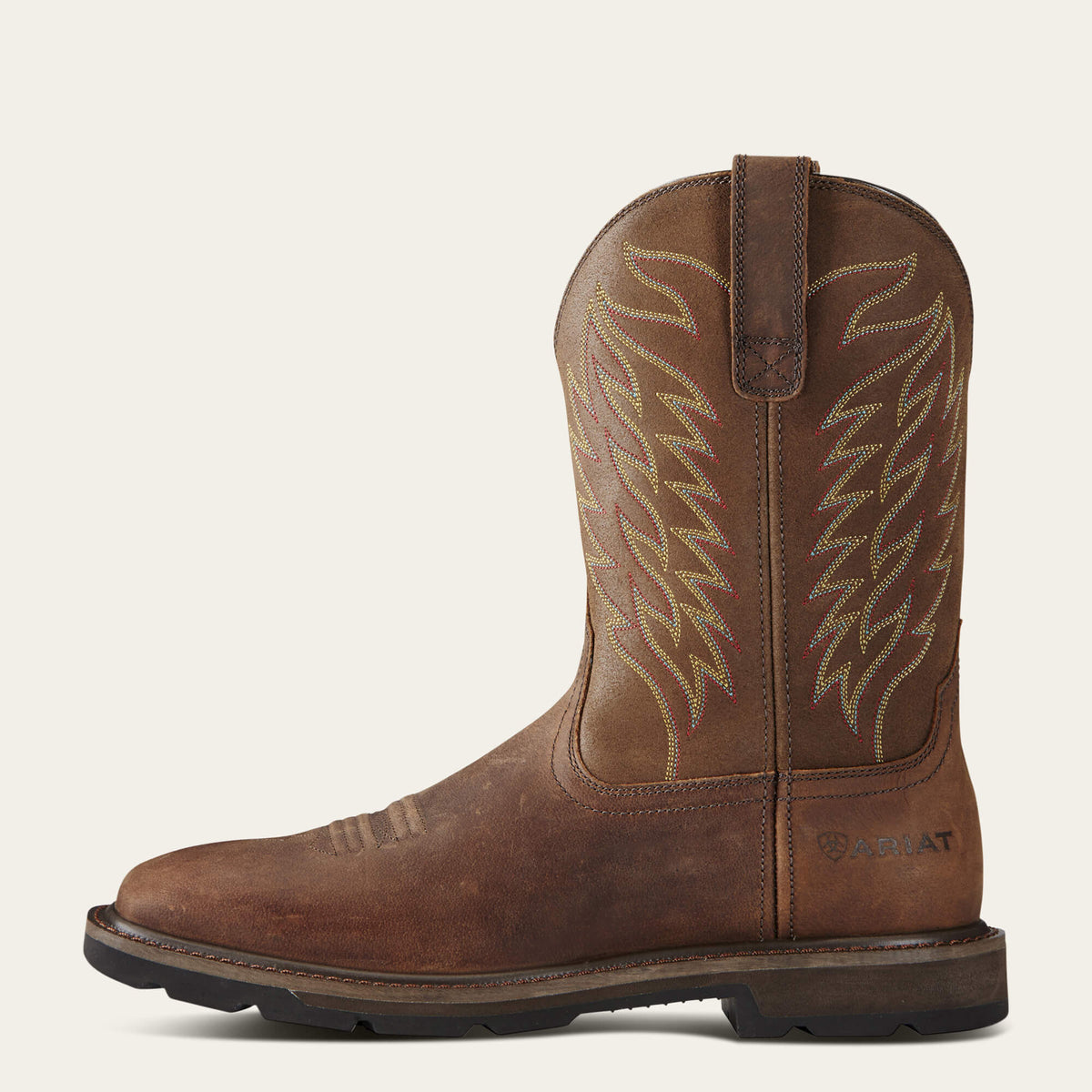 Groundbreaker Wide Square Toe Steel Toe Work Boot - Ariat Signature