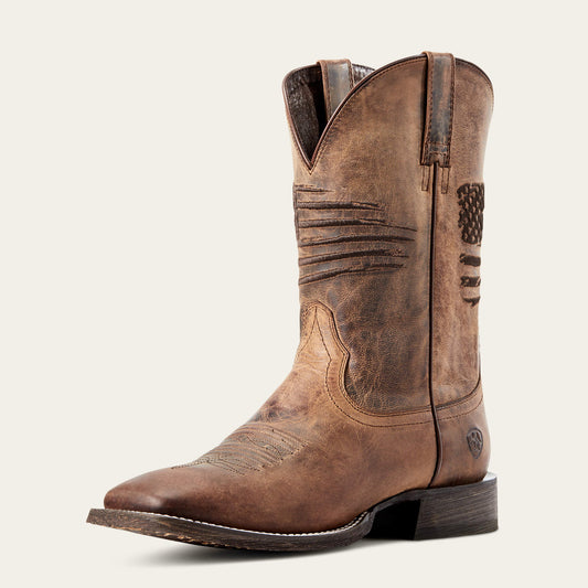 Circuit Patriot Wide Square Toe Cowboy Boot - Ariat Latest
