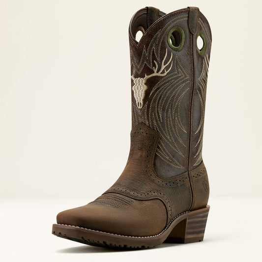 Hybrid Roughstock Antler Cowboy Boot - Ariat Classic