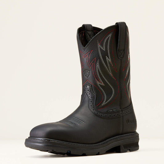 Sierra Shock Shield Wide Square Toe Steel Toe Work Boot - Ariat Exclusive