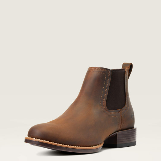 Booker Chelsea Round Toe Western Boot - Ariat Essential