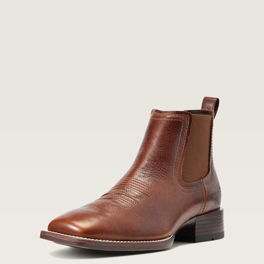 Booker Chelsea Wide Square Toe Western Boot - Ariat Popular