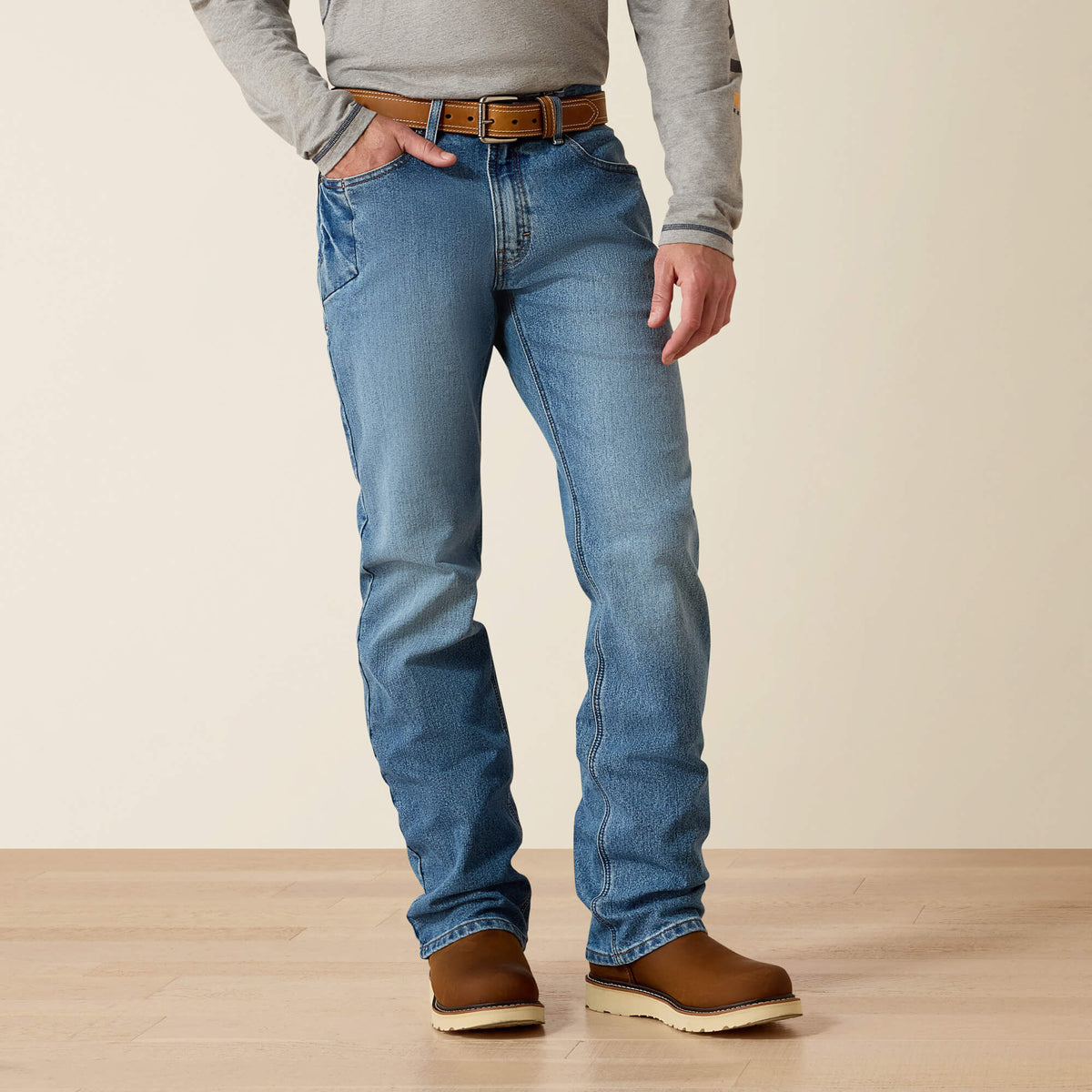 Rebar M4 Relaxed DuraStretch Basic Boot Cut Jean - Ariat Trusted