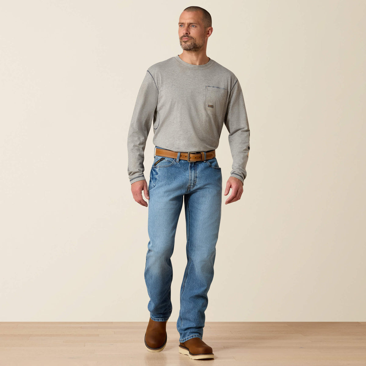 Rebar M4 Relaxed DuraStretch Basic Boot Cut Jean - Ariat Trusted