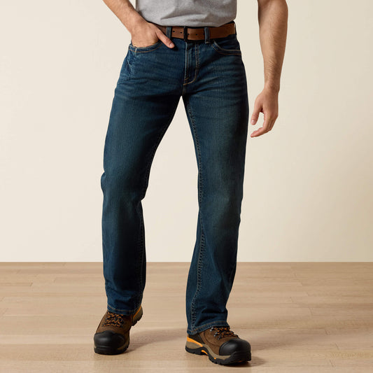 Men's Low Rise, Bootcut Work Pants - Rebar Denim - Ariat New