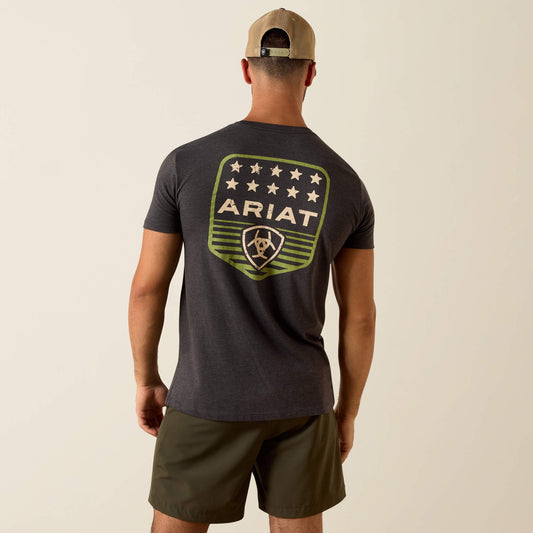 Ariat Stripe Patriotic Badge T-Shirt - Ariat Trusted