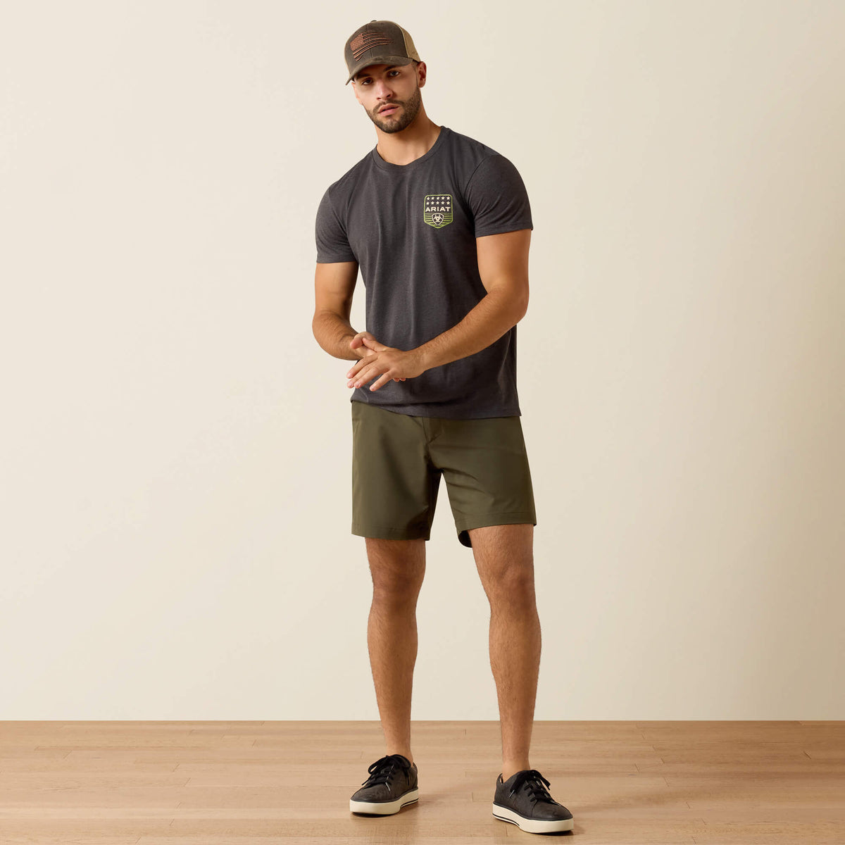 Ariat Stripe Patriotic Badge T-Shirt - Ariat Trusted