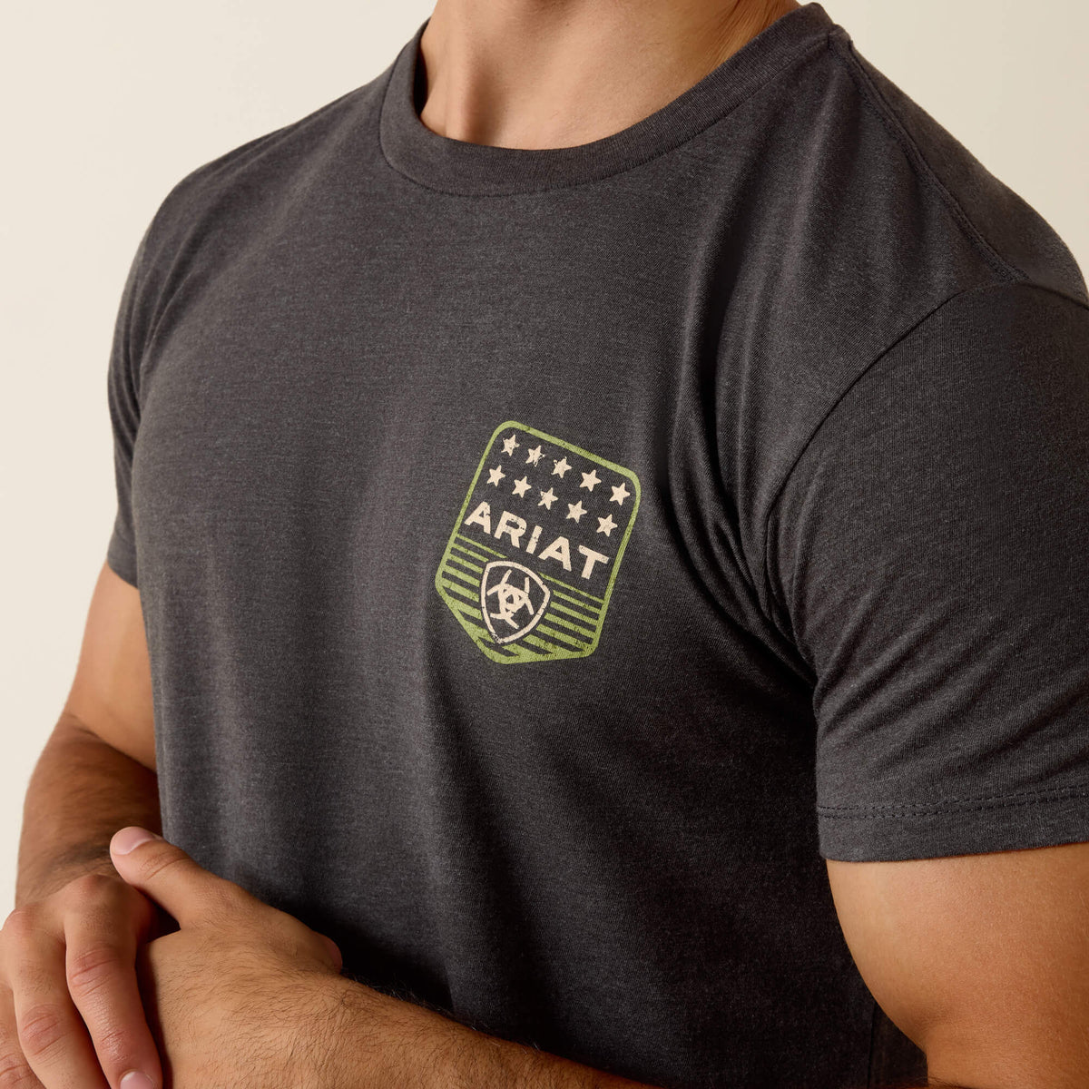 Ariat Stripe Patriotic Badge T-Shirt - Ariat Trusted