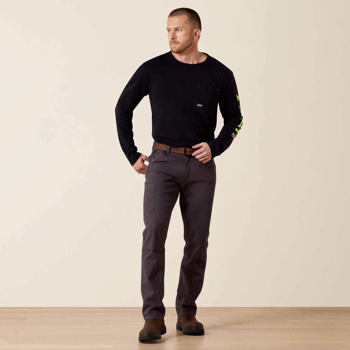 Rebar M4 Relaxed DuraStretch Made Tough Double Front Straight Pant - Ariat Premium