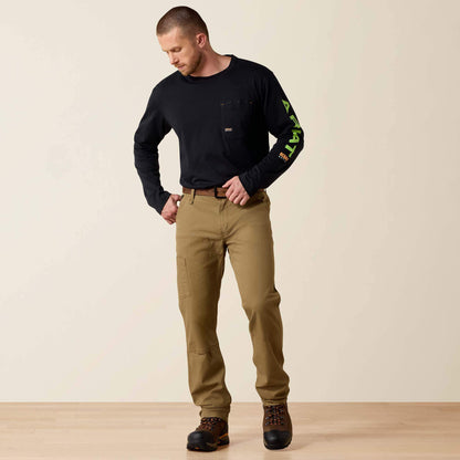 Rebar M4 Relaxed DuraStretch Made Tough Double Front Straight Pant - Ariat Popular