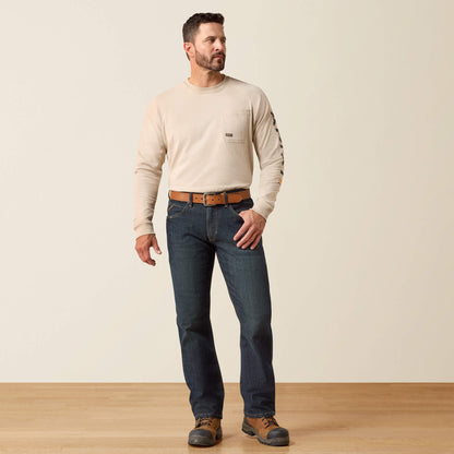 Rebar M4 Relaxed DuraStretch Basic Stackable Straight Leg Jean - Ariat Everyday