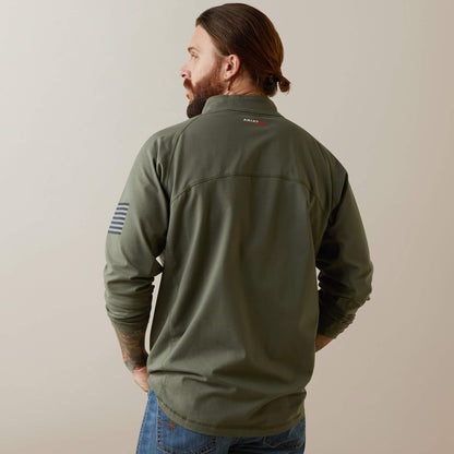 FR Combat Stretch Patriot 1/4 Zip Work Shirt - Ariat Everyday