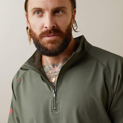 FR Combat Stretch Patriot 1/4 Zip Work Shirt - Ariat Everyday