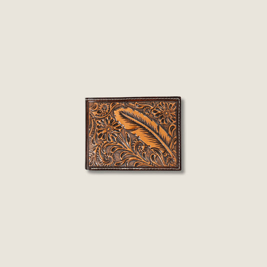 Tooled Feather Bifold Wallet - Ariat Sale