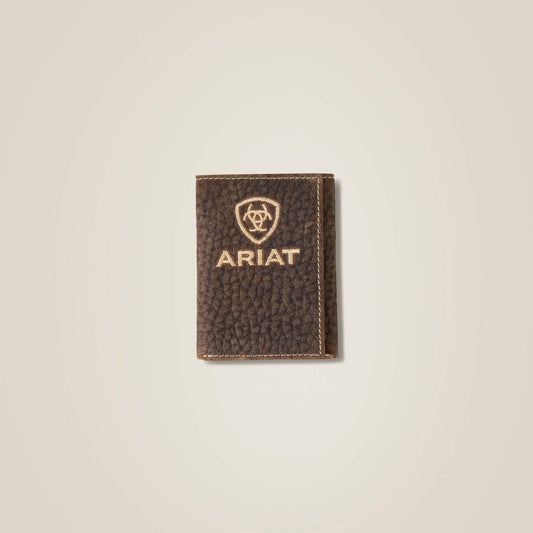Pebble Leather Trifold Wallet - Ariat Customer Favorite