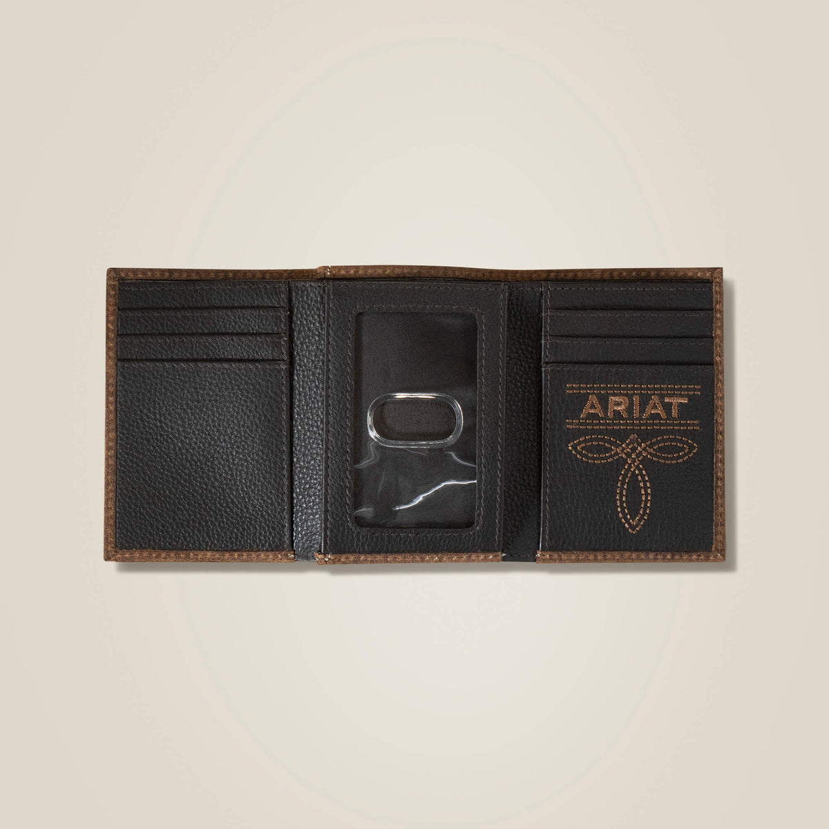 Pebble Leather Trifold Wallet - Ariat Customer Favorite