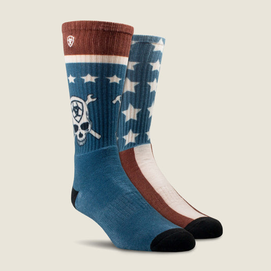 Patriot Graphic Crew Work Sock - Ariat Everyday