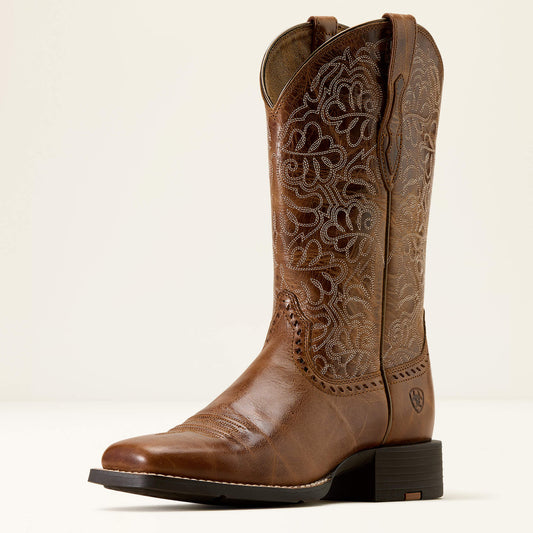 Round Up Remuda Wide Square Toe Western Boot - Ariat Featured