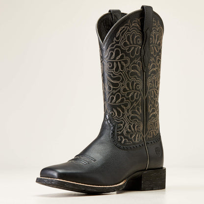 Round Up Remuda Wide Square Toe Western Boot - Ariat Discount