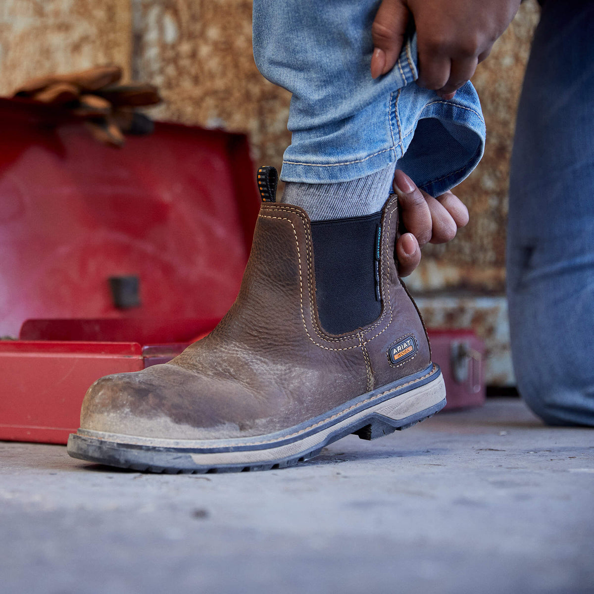 Riveter Chelsea CSA Waterproof Composite Toe Work Boot - Ariat Customer Favorite