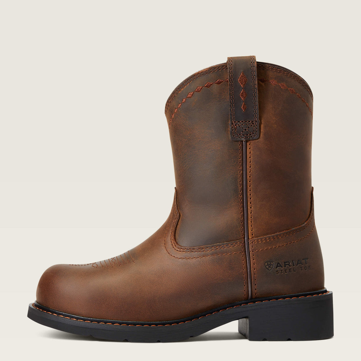 Fatbaby Work Pull-On Steel Toe Work Boot - Ariat Essential