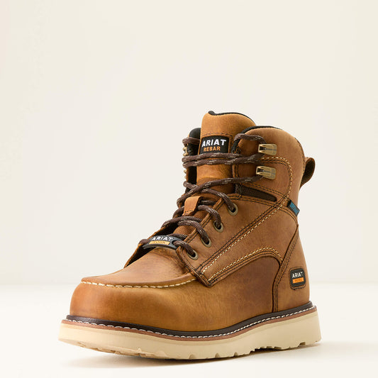 Rebar Wedge Moc Toe Waterproof Work Boot - Ariat Top Pick