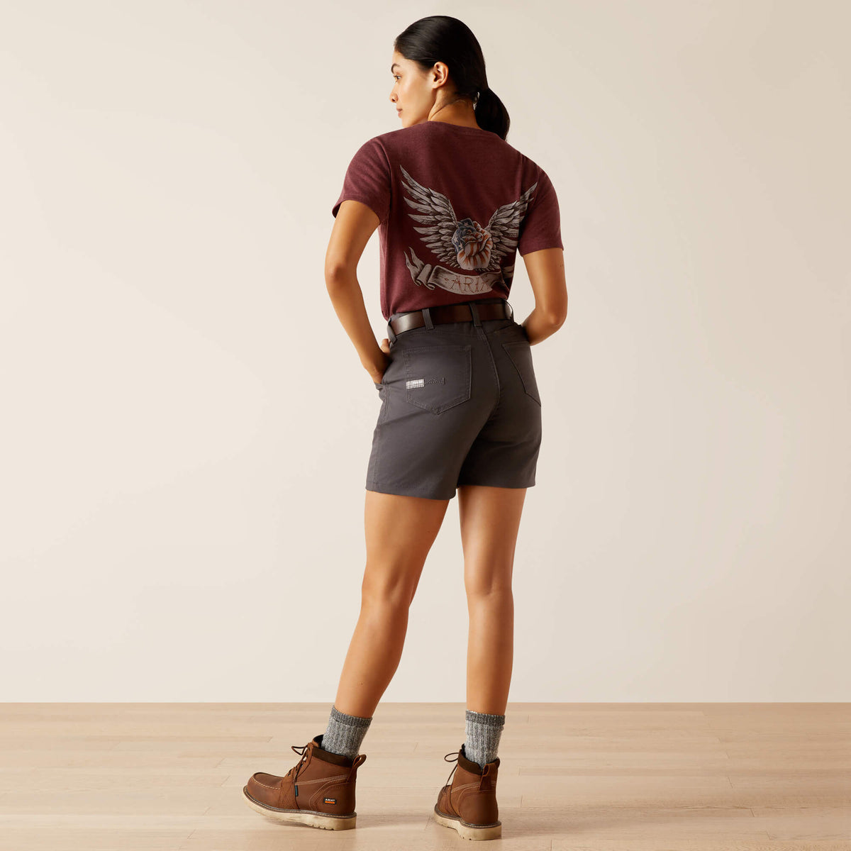 Rebar PR Made Tough 6" Short - Ariat Popular