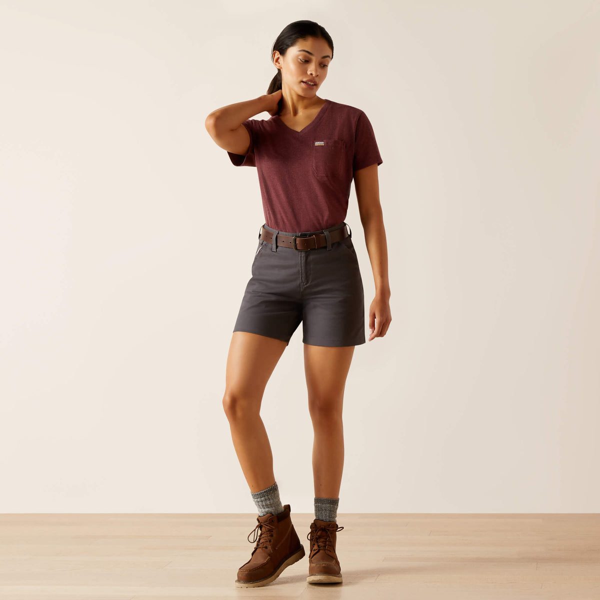 Rebar PR Made Tough 6" Short - Ariat Popular