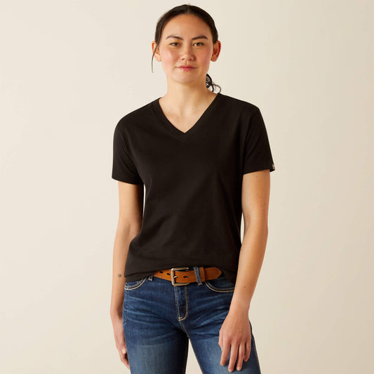 Rebar Cotton Strong Standard V-Neck T-Shirt - Ariat Featured