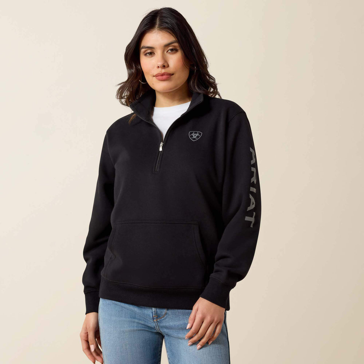 Foundation Logo 1/2 Zip Sweatshirt - Ariat Latest