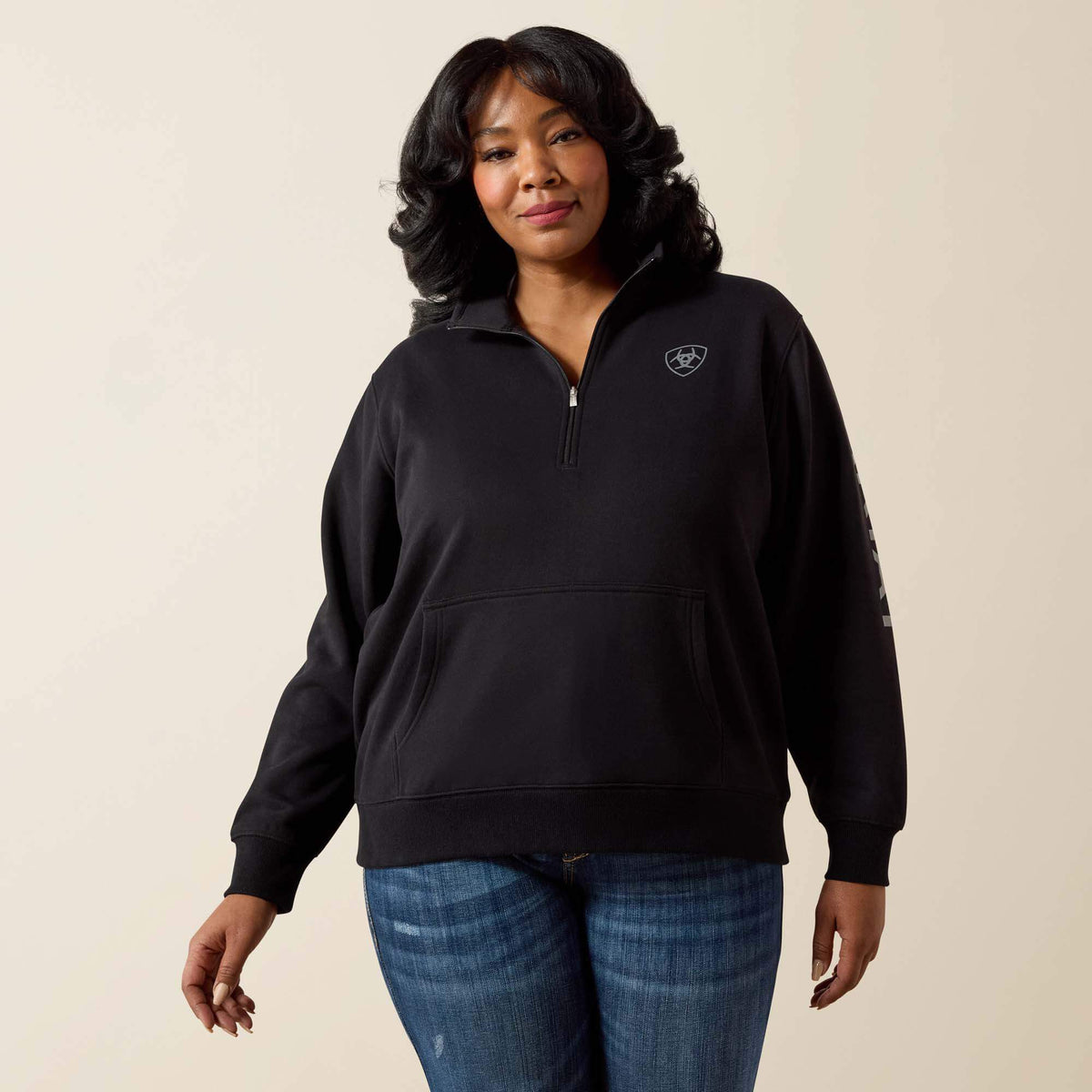 Foundation Logo 1/2 Zip Sweatshirt - Ariat Latest