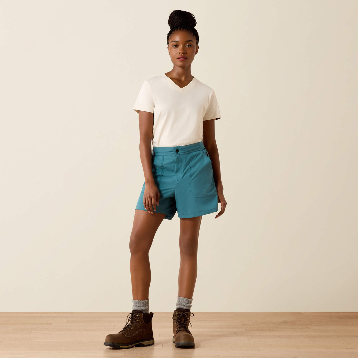 Rebar Perfect Rise Workflow Ultralight 5" Shorts - Ariat Discount