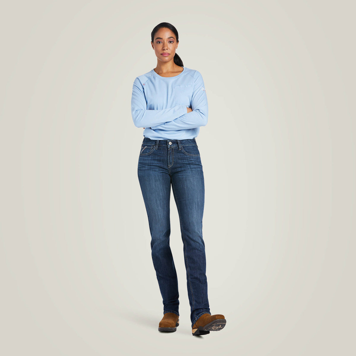 FR Perfect Rise DuraLight Avelynn DuraStretch Slim Leg Jeans - Ariat New