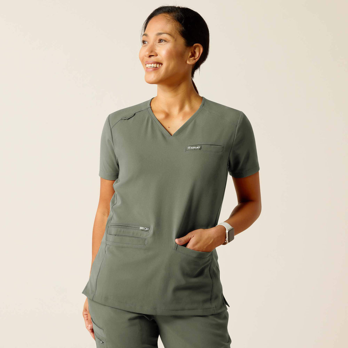 Clara 6 Pocket Scrub Top - Ariat Exclusive