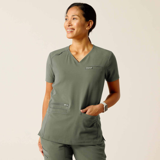 Clara 6 Pocket Scrub Top - Ariat Exclusive