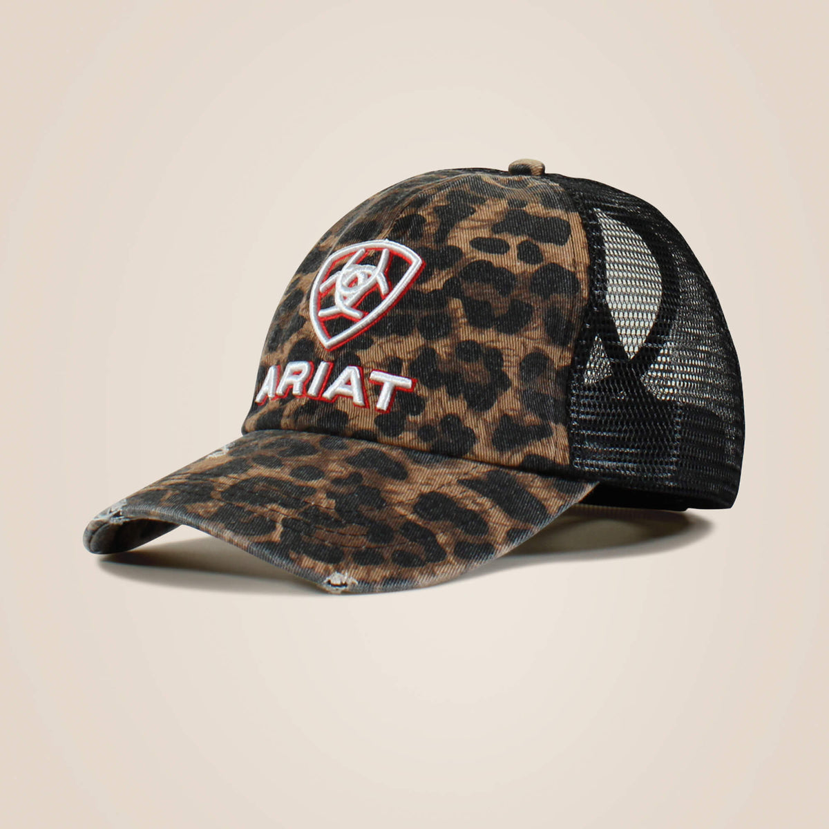 Embossed logo cheetah print cap - Ariat Top Pick