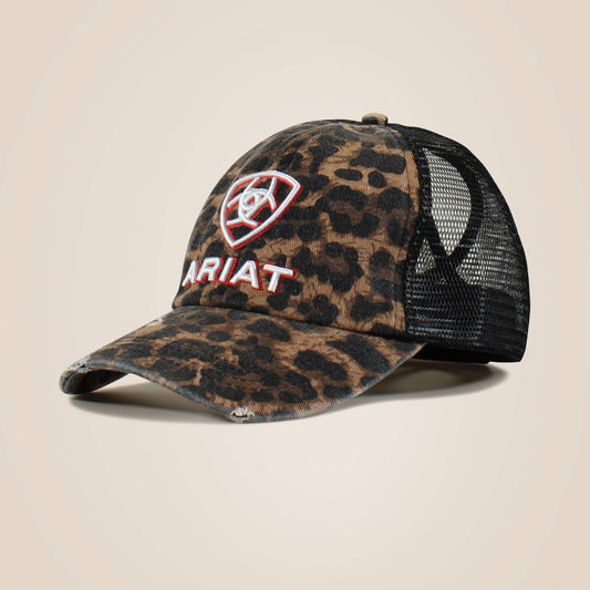 Embossed logo cheetah print cap - Ariat Top Pick