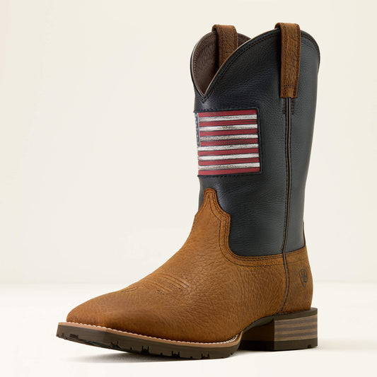 Hybrid Rancher Patriot Wide Square Toe Cowboy Boot - Ariat Special Offer
