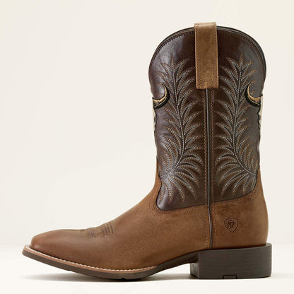 Sport Steer Skull Wide Square Toe Cowboy Boot - Ariat Recommended