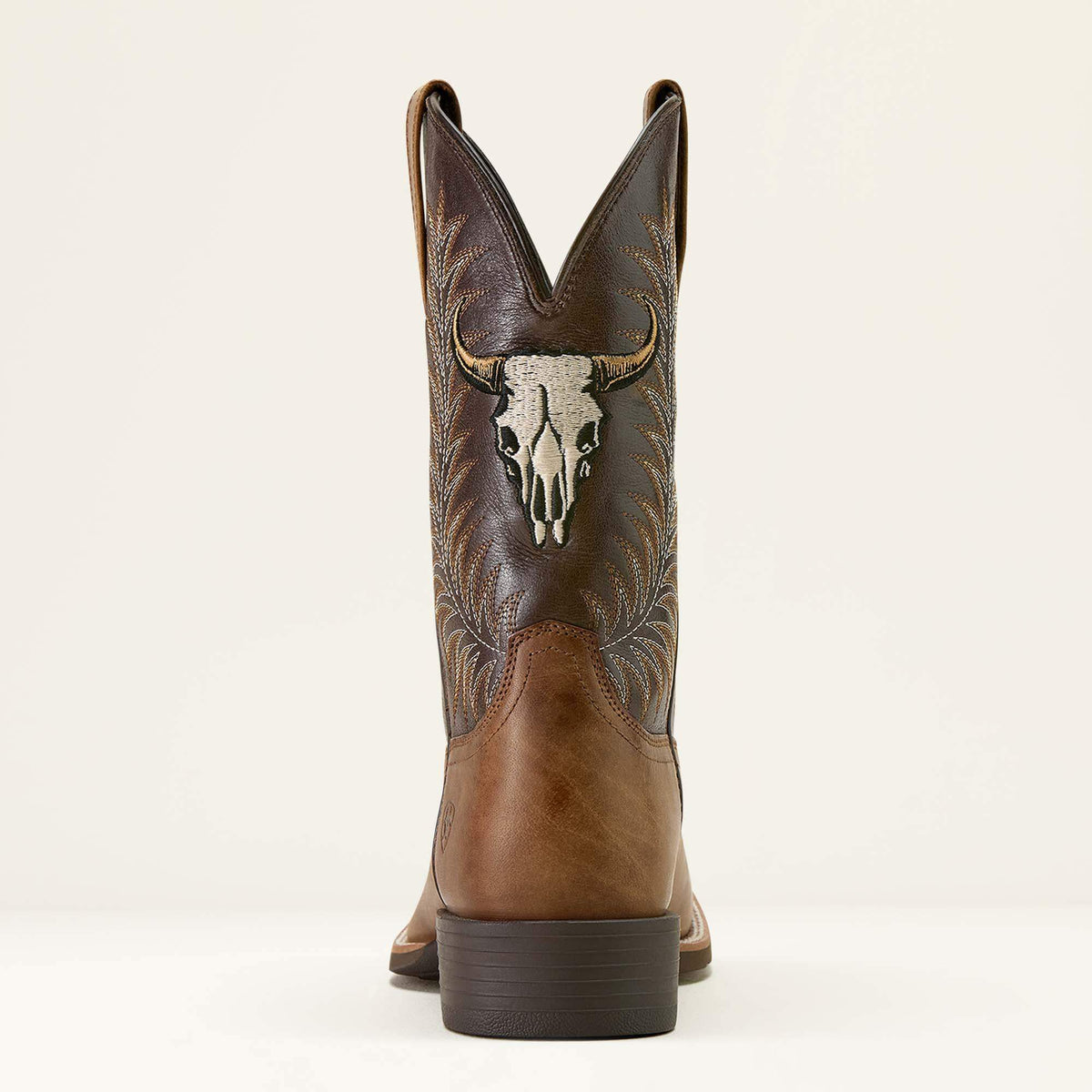 Sport Steer Skull Wide Square Toe Cowboy Boot - Ariat Recommended