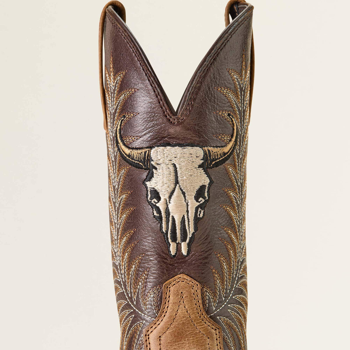 Sport Steer Skull Wide Square Toe Cowboy Boot - Ariat Recommended