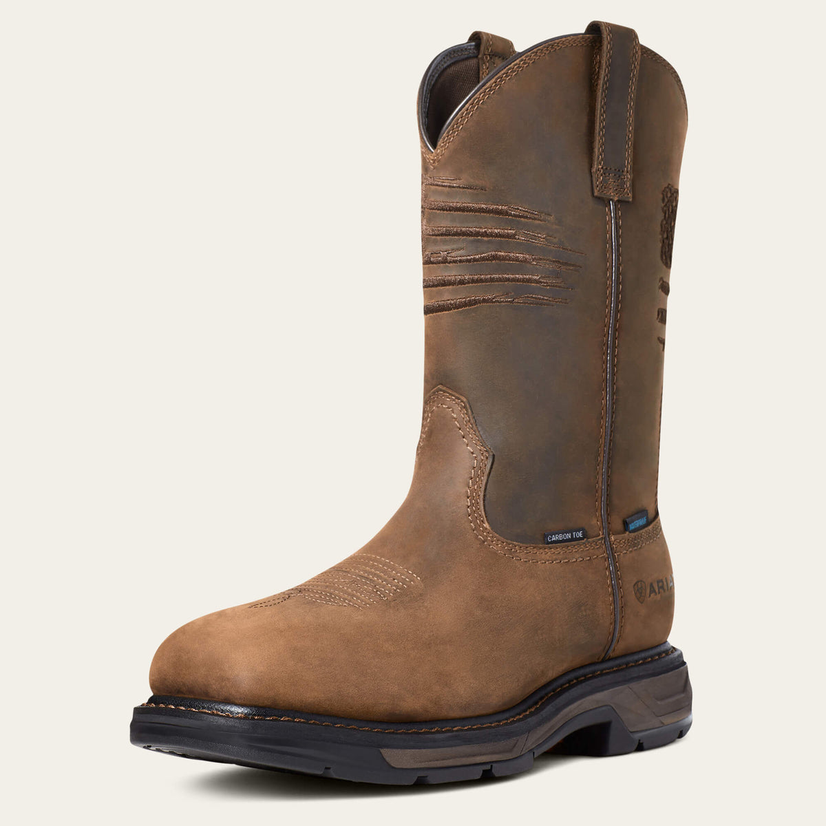 WorkHog XT Patriot Waterproof Carbon Toe Work Boot - Ariat Smart Buy