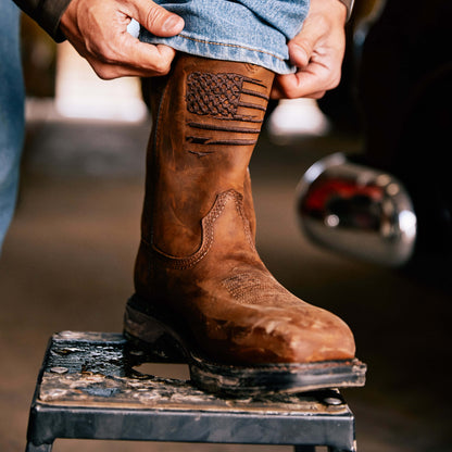WorkHog XT Patriot Waterproof Carbon Toe Work Boot - Ariat Smart Buy