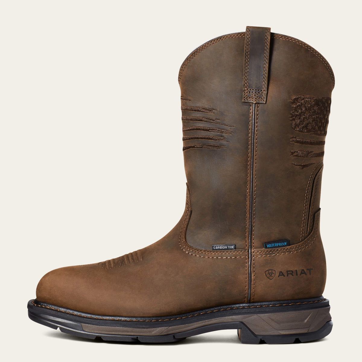 WorkHog XT Patriot Waterproof Carbon Toe Work Boot - Ariat Smart Buy