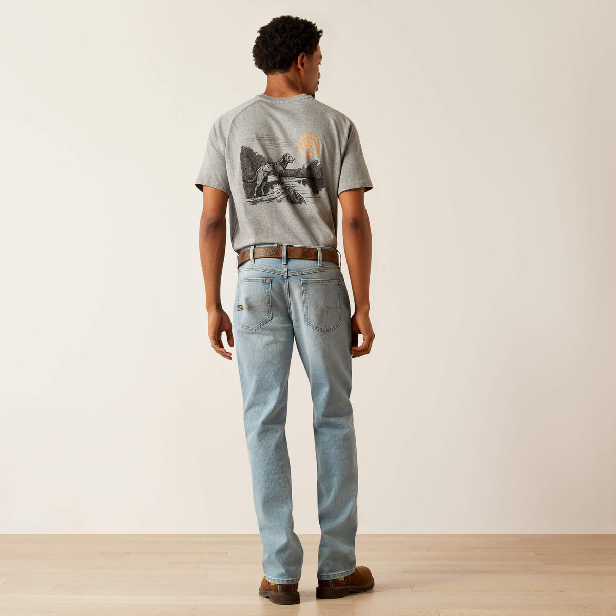 Rebar M4 Relaxed DuraStretch Basic Stackable Straight Leg Jean - Ariat Everyday