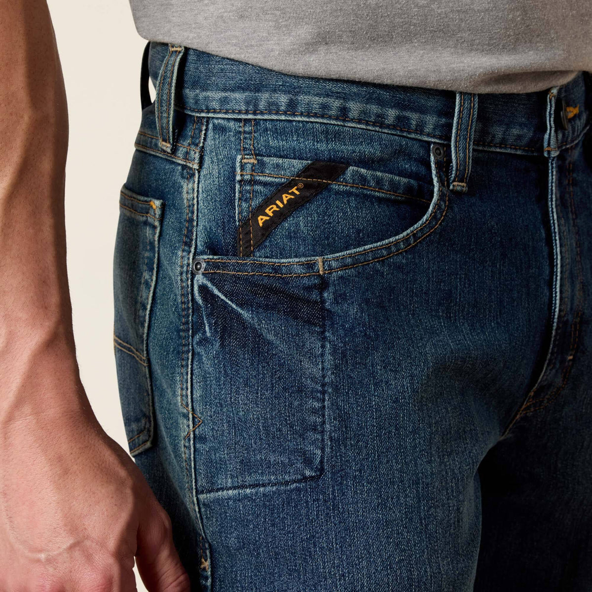 Rebar M3 Loose DuraStretch Basic Stackable Straight Leg Jean - Ariat Sale