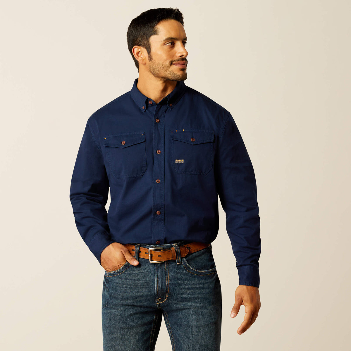Rebar Washed Twill Work Shirt - Ariat Trusted